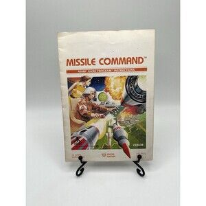 Missile Command Atari 2600 1981 Manual Only CX2638 Used Printed In USA